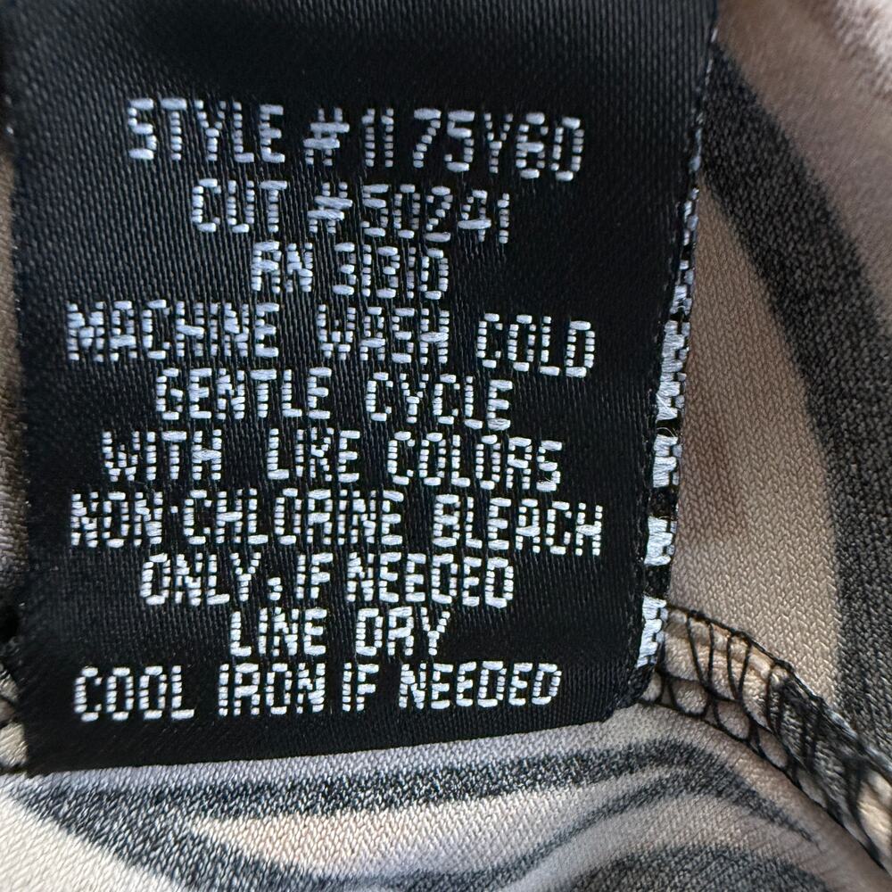 Babydoll Dress Y2K Inspired A Byer Empire Waist Stretch Geometric Sleeveless M - Picture 8 of 11